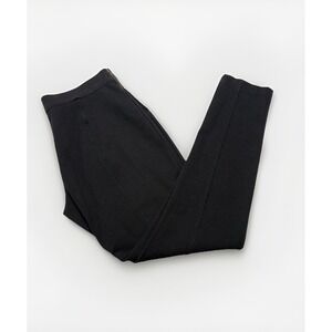 J Crew The Gigi Pants Womens Size 10 Black Pull On Side Zip Stretch Ankle Career